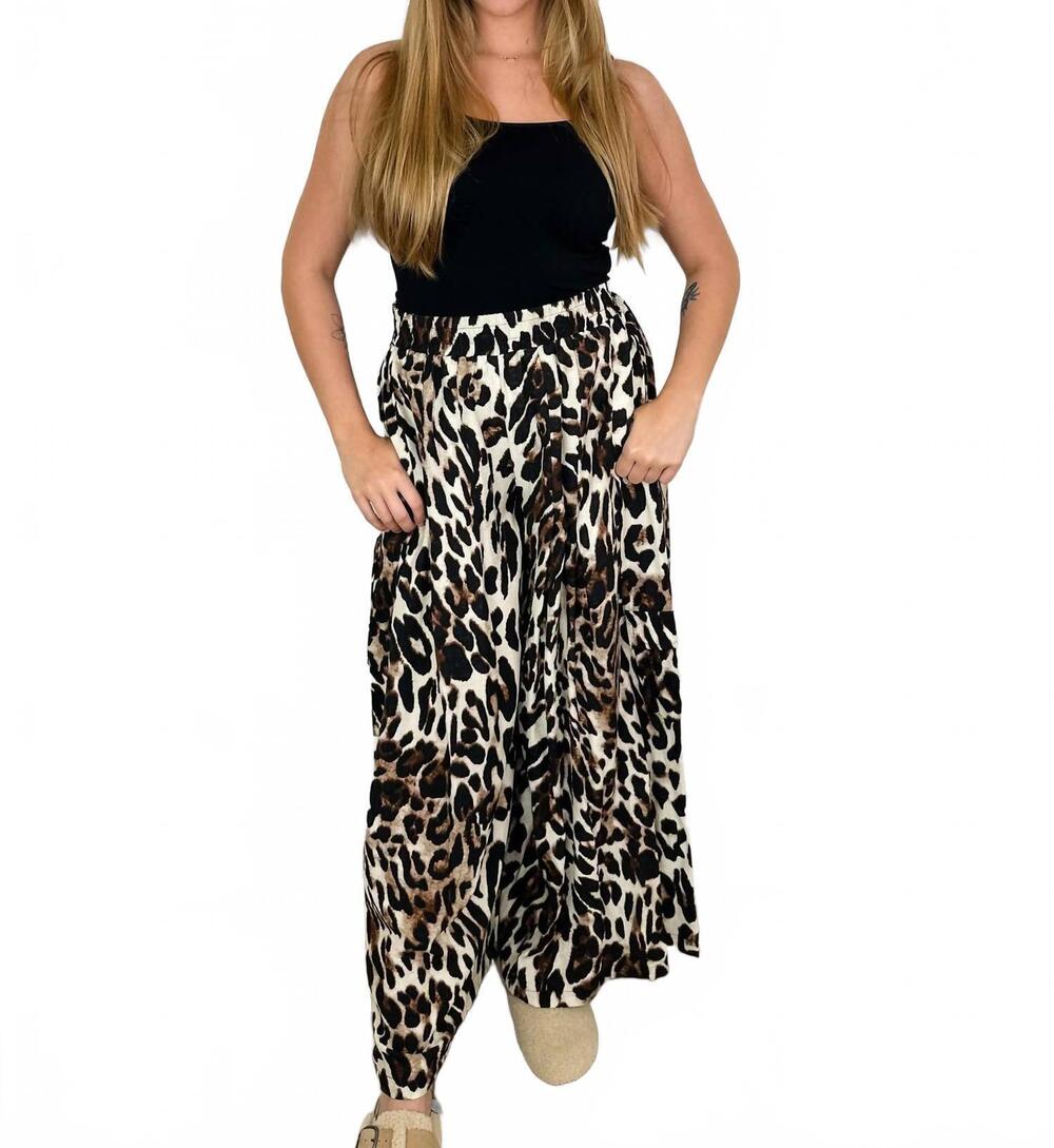 NEW BIBI no questions asked high-rise rayon blend wide leg pants in cream